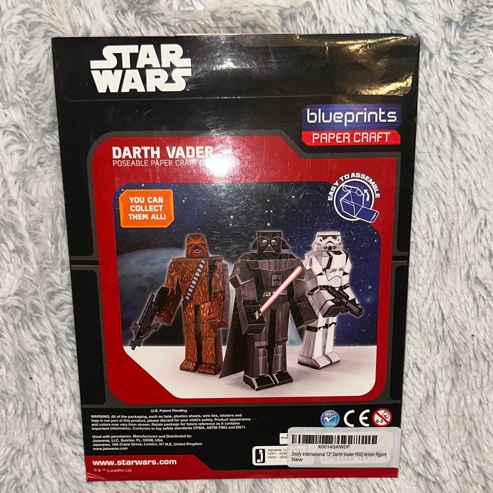 Disney Star Wars Papercraft Set - Stormtrooper, Chewbacca,‎ Darth Vader